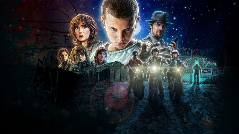 Poster promocional de Stranger Things. Netflix